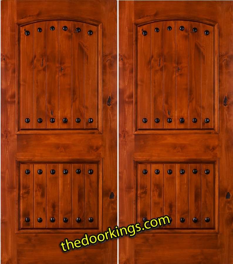 sw62 knotty alder double door